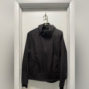 Free Country Black Hooded Windbreaker Jacket